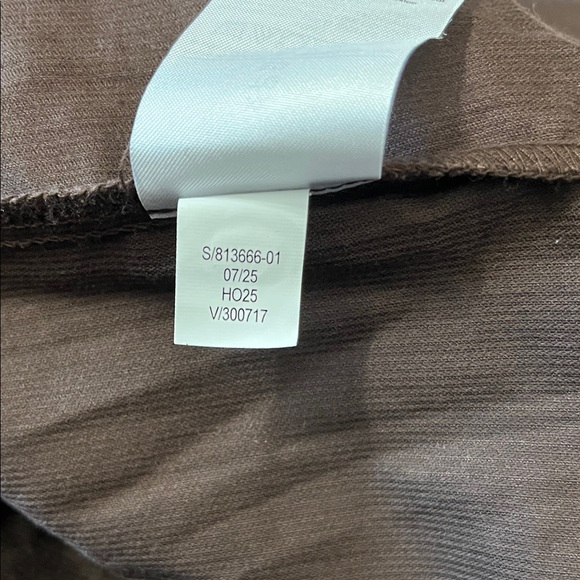 NWOT Banana Republic Cropped Dark Oak Balloon Sleeve Button Down Shirt XL - Picture 8 of 11